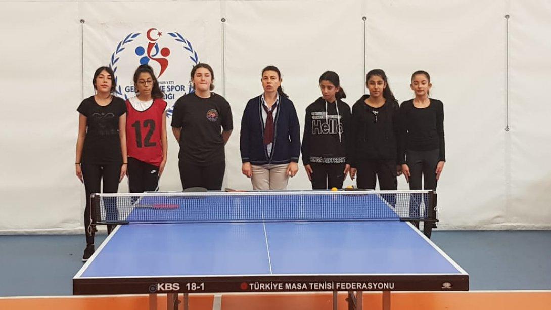 Şeyh Şamil Ortaokulu-Kartal Okullar Arası Masa Tenisi Turnuvasında Dereceler