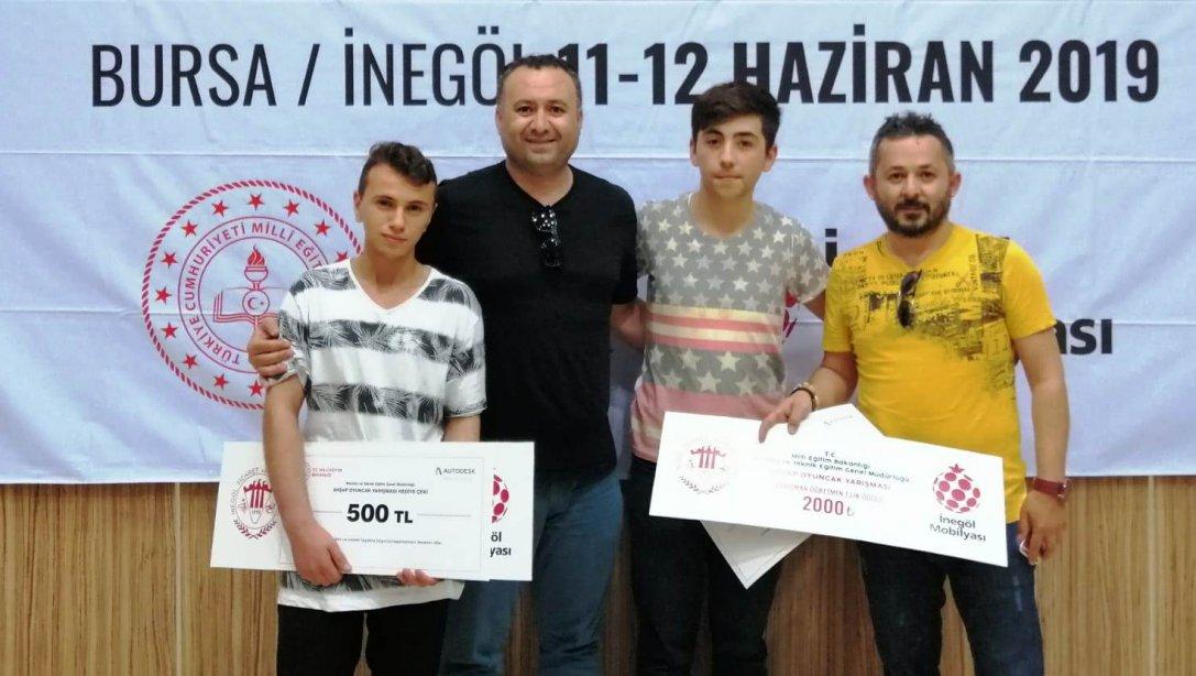 Ahşap Oyuncak Yarışması Türkiye 1'si Yakacık Özel Eğitim Meslek Okulu oldu.