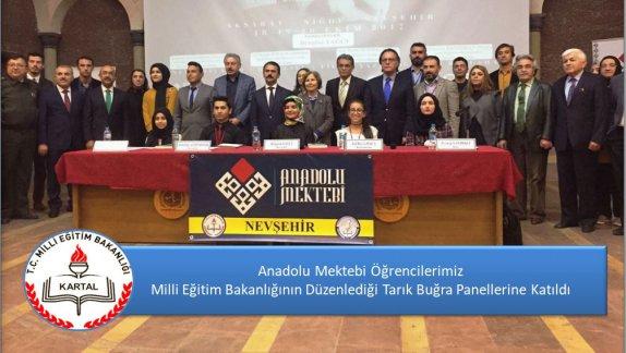 Anadolu Mektebi Öğrencilerimiz Milli Eğitim Bakanlığının Düzenlediği Tarık Buğra Panellerine Katıldı