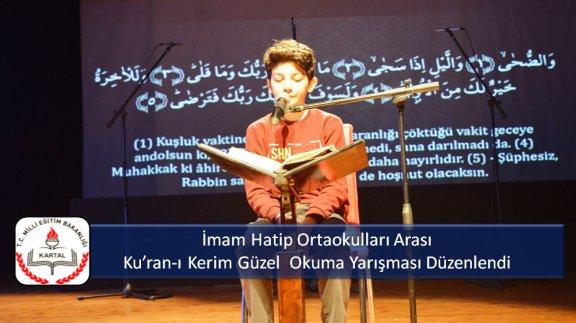 İmam Hatip Ortaokulları Arası Kuran-ı Kerim Güzel  Okuma Yarışması 